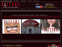 Tablet Screenshot of kittenscabaret.com